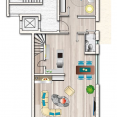 Grundriss von Wohnung 1 im Haus 31 -  EG links